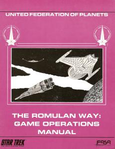 FASA - The Romulan Way: Game Operation Manual