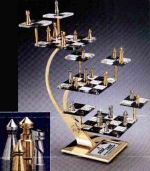 Scacchiera Franklin Mint con i livelli mobili
