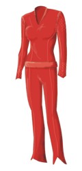 Uniforme rossa della terza stagione